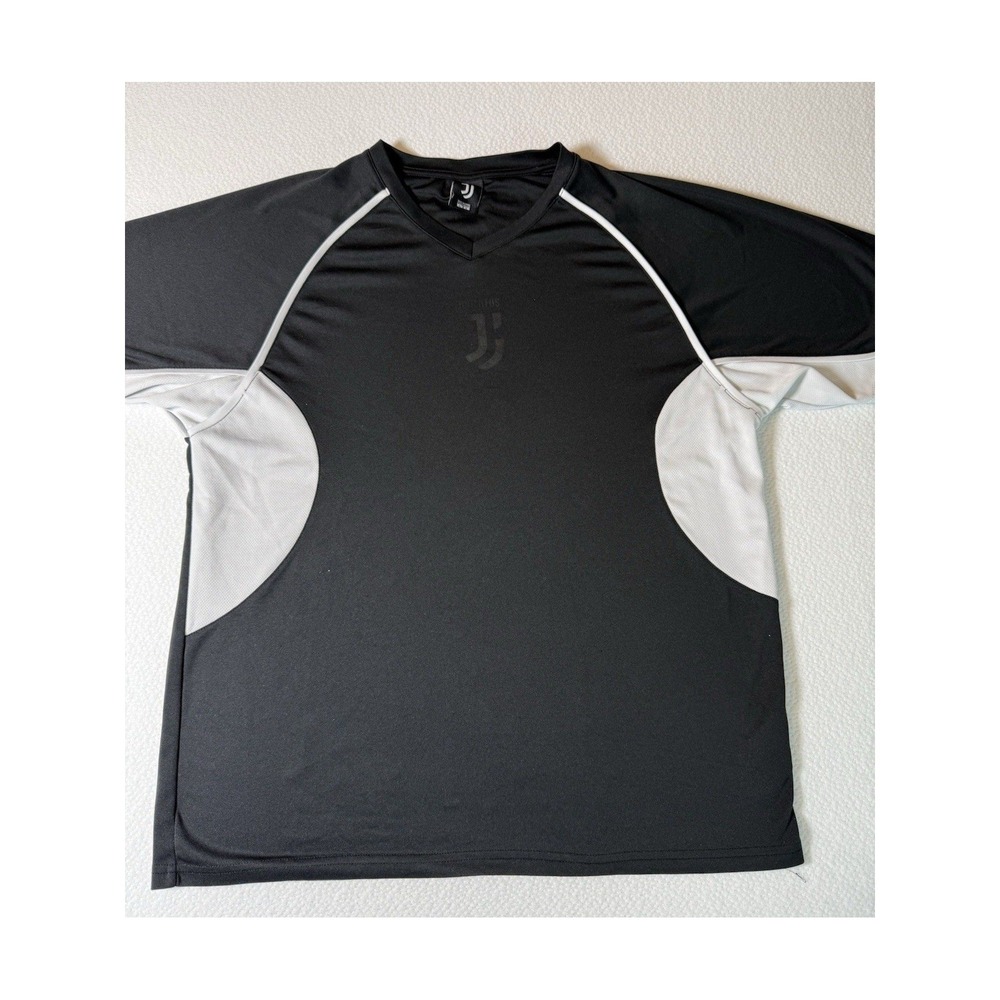 Juventus Soccer‎ Jersey Black White Short Sleeve Size Large Football Futbol